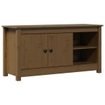 vidaXL Comodă TV, maro miere, 103x36,5x52 cm, lemn masiv de pin vidaXL Comodă TV, maro miere, 103x36,5x52 cm, lemn masiv de pin