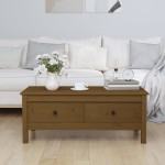 vidaXL Măsuță de cafea, maro miere, 120x50x40,5 cm, lemn masiv de pin vidaXL Măsuță de cafea, maro miere, 120x50x40,5 cm, lemn masiv de pin