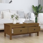 vidaXL Măsuță de cafea, maro miere, 120x50x40,5 cm, lemn masiv de pin vidaXL Măsuță de cafea, maro miere, 120x50x40,5 cm, lemn masiv de pin