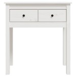 vidaXL Masă consolă, alb, 70x35x75 cm, lemn masiv de pin vidaXL Masă consolă, alb, 70x35x75 cm, lemn masiv de pin