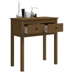 vidaXL Masă consolă, maro miere, 70x35x75 cm, lemn masiv de pin
