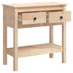 vidaXL Masă consolă, 75x35x75 cm, lemn masiv de pin vidaXL Masă consolă, 75x35x75 cm, lemn masiv de pin