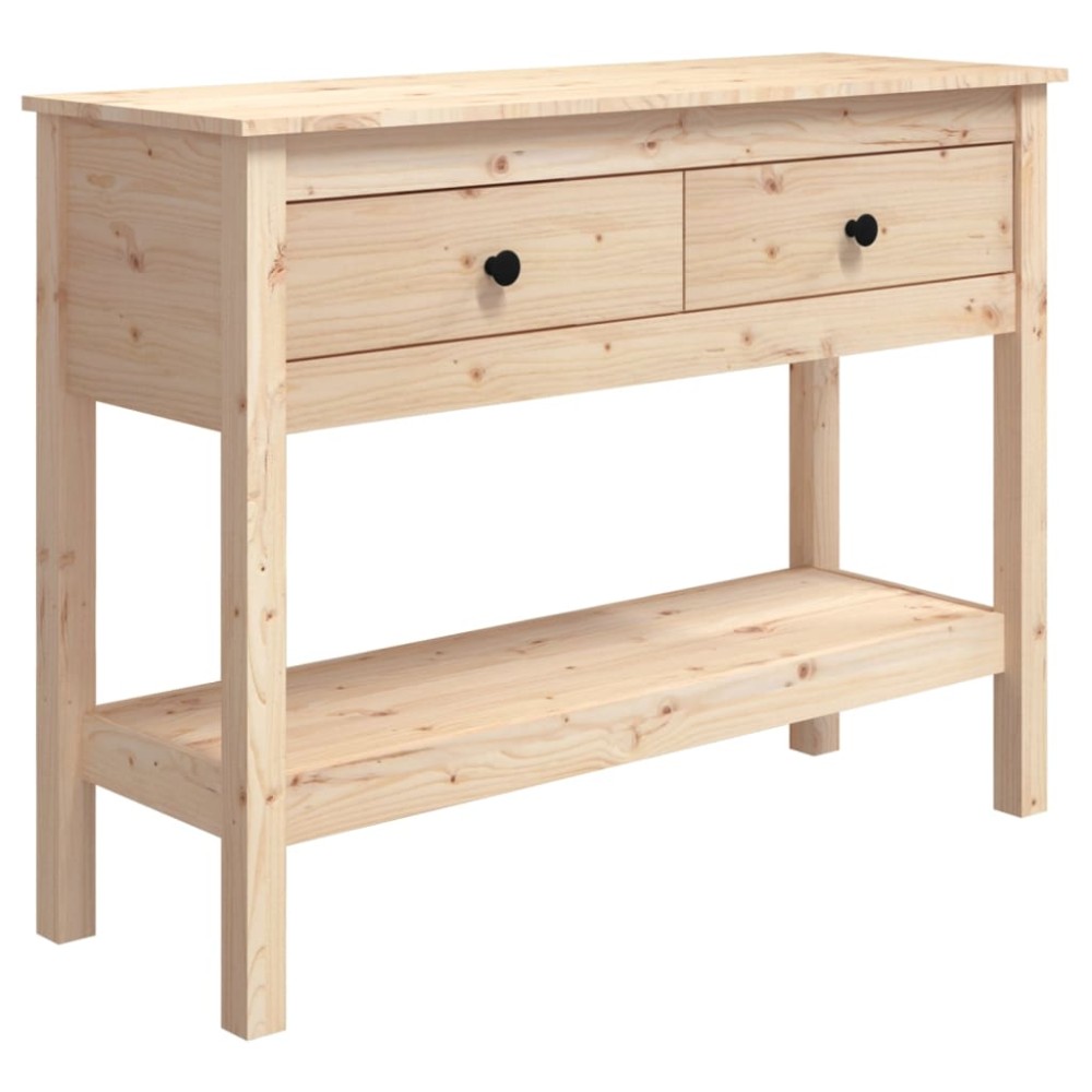vidaXL Masă consolă, 100x35x75 cm, lemn masiv de pin