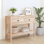 vidaXL Masă consolă, 100x35x75 cm, lemn masiv de pin vidaXL Masă consolă, 100x35x75 cm, lemn masiv de pin
