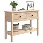 vidaXL Masă consolă, 100x35x75 cm, lemn masiv de pin vidaXL Masă consolă, 100x35x75 cm, lemn masiv de pin
