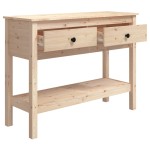 vidaXL Masă consolă, 100x35x75 cm, lemn masiv de pin vidaXL Masă consolă, 100x35x75 cm, lemn masiv de pin