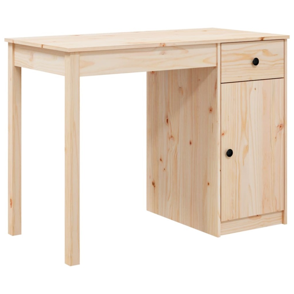 vidaXL Birou, 100x50x75 cm, lemn masiv de pin