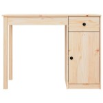 vidaXL Birou, 100x50x75 cm, lemn masiv de pin