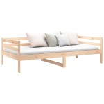 vidaXL Pat de zi fără saltea, 80x200 cm, lemn masiv pin vidaXL Pat de zi fără saltea, 80x200 cm, lemn masiv pin