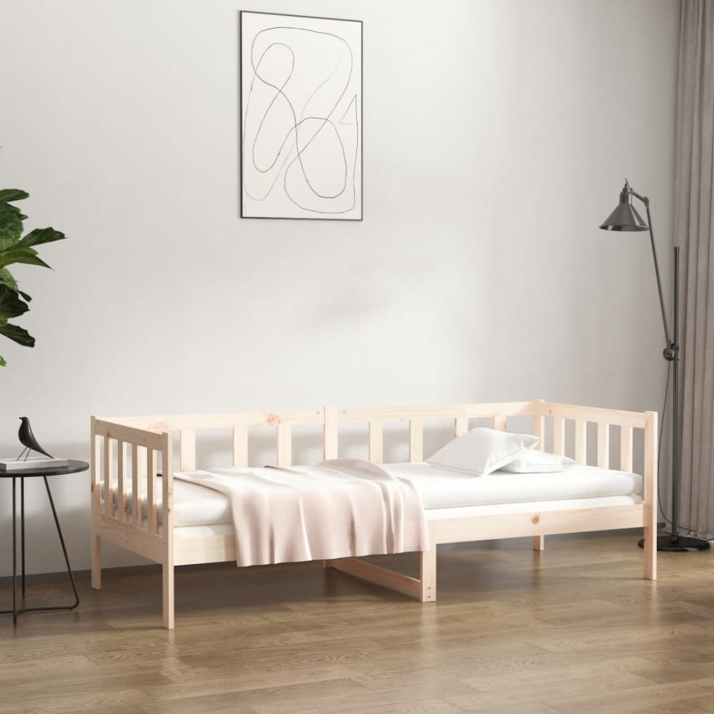 vidaXL Pat de zi fără saltea, 80x200 cm, lemn masiv pin