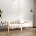 vidaXL Pat de zi fără saltea, 80x200 cm, lemn masiv pin