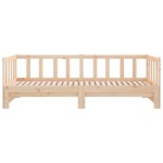 vidaXL Pat de zi extensibil, 2x(80x200) cm, lemn masiv de pin