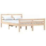 vidaXL Cadru de pat King Size, 150x200 cm, lemn masiv vidaXL Cadru de pat King Size, 150x200 cm, lemn masiv