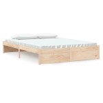 vidaXL Cadru de pat King Size, 150x200 cm, lemn masiv vidaXL Cadru de pat King Size, 150x200 cm, lemn masiv