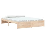 vidaXL Cadru de pat King Size, 150x200 cm, lemn masiv vidaXL Cadru de pat King Size, 150x200 cm, lemn masiv