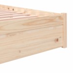 vidaXL Cadru de pat fără saltea, 160x200 cm, lemn masiv