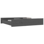 vidaXL Sertare pentru pat, 2 buc., gri, lemn masiv de pin vidaXL Sertare pentru pat, 2 buc., gri, lemn masiv de pin