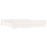 vidaXL Sertare pentru pat, 2 buc., alb, lemn masiv de pin vidaXL Sertare pentru pat, 2 buc., alb, lemn masiv de pin