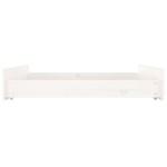 vidaXL Sertare pentru pat, 2 buc., alb, lemn masiv de pin vidaXL Sertare pentru pat, 2 buc., alb, lemn masiv de pin