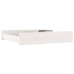 vidaXL Sertare pentru pat, 2 buc., alb, lemn masiv de pin vidaXL Sertare pentru pat, 2 buc., alb, lemn masiv de pin