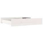vidaXL Sertare pentru pat, 2 buc., alb, lemn masiv de pin vidaXL Sertare pentru pat, 2 buc., alb, lemn masiv de pin