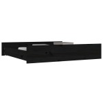 vidaXL Sertare pentru pat, 2 buc., negru, lemn masiv de pin vidaXL Sertare pentru pat, 2 buc., negru, lemn masiv de pin