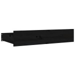 vidaXL Sertare pentru pat, 4 buc., negru, lemn masiv de pin