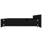 vidaXL Sertare pentru pat, 4 buc., negru, lemn masiv de pin