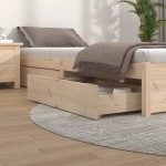 vidaXL Sertare pentru pat, 4 buc., lemn masiv de pin vidaXL Sertare pentru pat, 4 buc., lemn masiv de pin