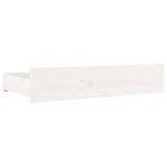 vidaXL Sertare pentru pat, 4 buc., alb, lemn masiv de pin vidaXL Sertare pentru pat, 4 buc., alb, lemn masiv de pin
