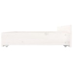 vidaXL Sertare pentru pat, 4 buc., alb, lemn masiv de pin vidaXL Sertare pentru pat, 4 buc., alb, lemn masiv de pin