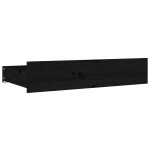 vidaXL Sertare pentru pat, 4 buc., negru, lemn masiv de pin vidaXL Sertare pentru pat, 4 buc., negru, lemn masiv de pin