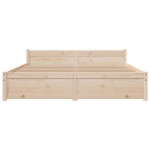 vidaXL Cadru de pat King Size, 150x200 cm, lemn masiv vidaXL Cadru de pat King Size, 150x200 cm, lemn masiv