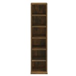 vidaXL Dulap CD-uri, stejar fumuriu, 21x20x88 cm, lemn prelucrat