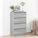 vidaXL Servantă, sonoma gri, 60x35x98,5 cm, lemn prelucrat