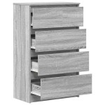 vidaXL Servantă, sonoma gri, 60x35x98,5 cm, lemn prelucrat