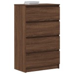 vidaXL Servantă, stejar maro, 60x35x98,5 cm, lemn prelucrat