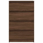 vidaXL Servantă, stejar maro, 60x35x98,5 cm, lemn prelucrat
