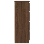vidaXL Servantă, stejar maro, 60x35x98,5 cm, lemn prelucrat