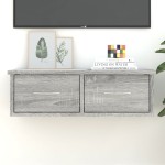 vidaXL Dulap de perete, sonoma gri, 60x26x18,5 cm, lemn prelucrat vidaXL Dulap de perete, sonoma gri, 60x26x18,5 cm, lemn prelucrat
