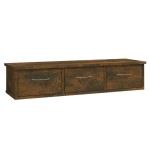 vidaXL Dulap de perete stejar fumuriu 88x26x18,5 cm lemn prelucrat vidaXL Dulap de perete stejar fumuriu 88x26x18,5 cm lemn prelucrat