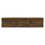vidaXL Dulap de perete stejar fumuriu 88x26x18,5 cm lemn prelucrat vidaXL Dulap de perete stejar fumuriu 88x26x18,5 cm lemn prelucrat