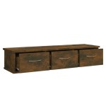 vidaXL Dulap de perete stejar fumuriu 88x26x18,5 cm lemn prelucrat vidaXL Dulap de perete stejar fumuriu 88x26x18,5 cm lemn prelucrat
