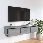 vidaXL Dulap de perete, gri sonoma, 88x26x18,5 cm, lemn prelucrat vidaXL Dulap de perete, gri sonoma, 88x26x18,5 cm, lemn prelucrat