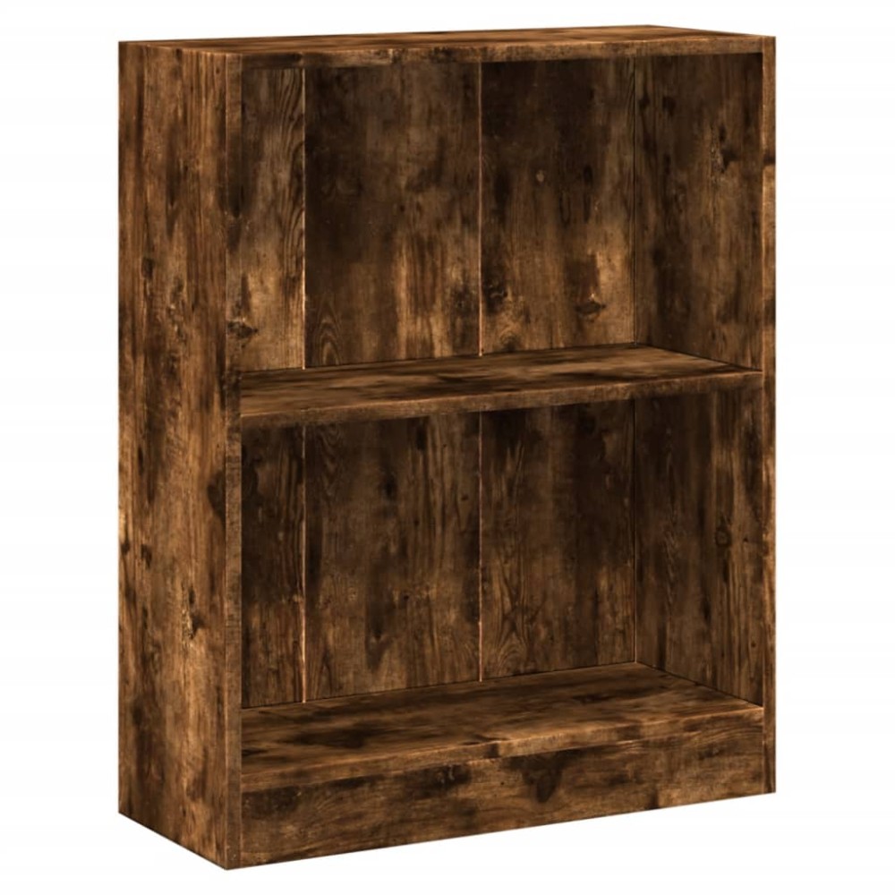 vidaXL Bibliotecă, stejar fumuriu, 60x24x76 cm, lemn prelucrat