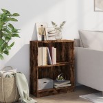 vidaXL Bibliotecă, stejar fumuriu, 60x24x76 cm, lemn prelucrat vidaXL Bibliotecă, stejar fumuriu, 60x24x76 cm, lemn prelucrat