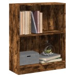 vidaXL Bibliotecă, stejar fumuriu, 60x24x76 cm, lemn prelucrat vidaXL Bibliotecă, stejar fumuriu, 60x24x76 cm, lemn prelucrat