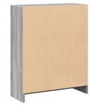 vidaXL Bibliotecă, gri sonoma, 60x24x76 cm, lemn prelucrat vidaXL Bibliotecă, gri sonoma, 60x24x76 cm, lemn prelucrat