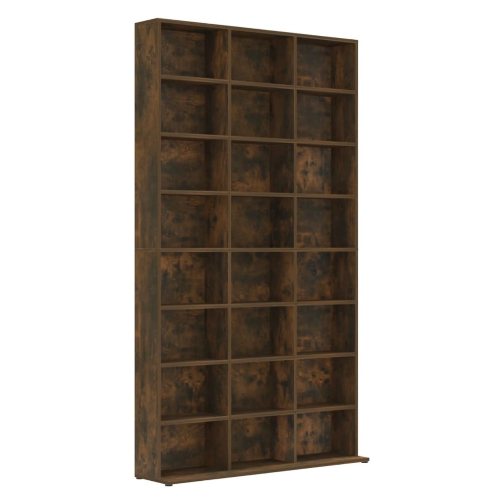 vidaXL Dulap CD-uri, stejar fumuriu, 102x23x177,5 cm, lemn prelucrat