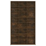 vidaXL Dulap CD-uri, stejar fumuriu, 102x23x177,5 cm, lemn prelucrat